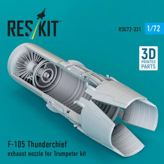 F-105 Thunderchief exhaust nozzle for Trumpeter kit (3D Printed), 1...