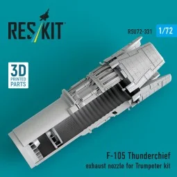 F-105 Thunderchief exhaust nozzle for Trumpeter kit (3D Printed), 1... 2