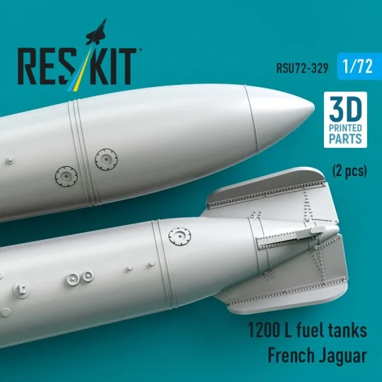 1200 L fuel tanks French Jaguar (2 pcs) (3D Printed), 1/72 - ResKit...