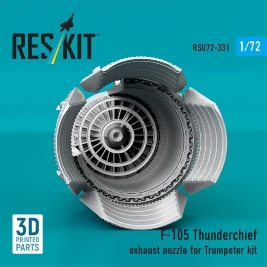 F-105 Thunderchief exhaust nozzle for Trumpeter kit (3D Printed), 1...