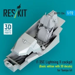 F-35C Lightning II cockpit (Basic edition with 3D decals) for Tamiy...