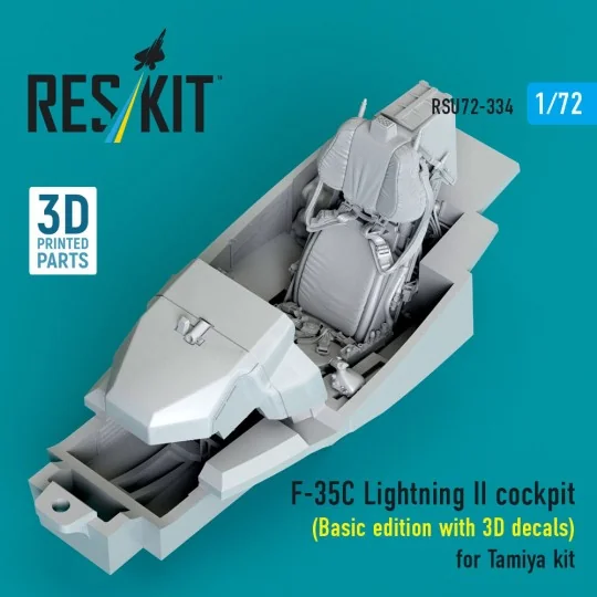 F-35C Lightning II cockpit (Basic edition with 3D decals) for Tamiy...
