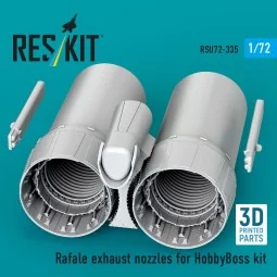 Rafale exhaust nozzles for HobbyBoss kit (3D Printed), 1/72 - ResKi...