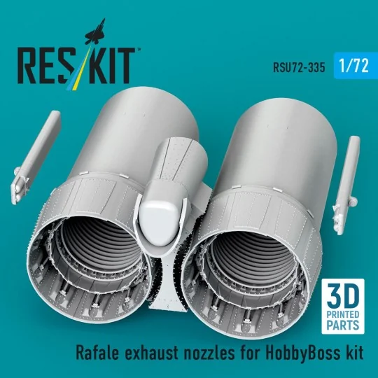 Rafale exhaust nozzles for HobbyBoss kit (3D Printed), 1/72 - ResKi...