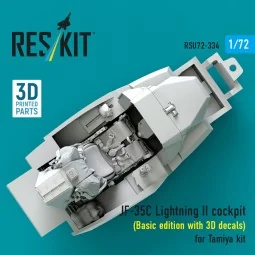 F-35C Lightning II cockpit (Basic edition with 3D decals) for Tamiy... 2