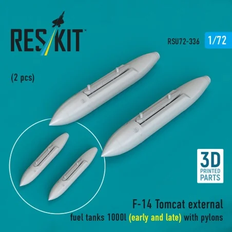 F-14 Tomcat external fuel tanks 1000l (early and late) with pylons ...