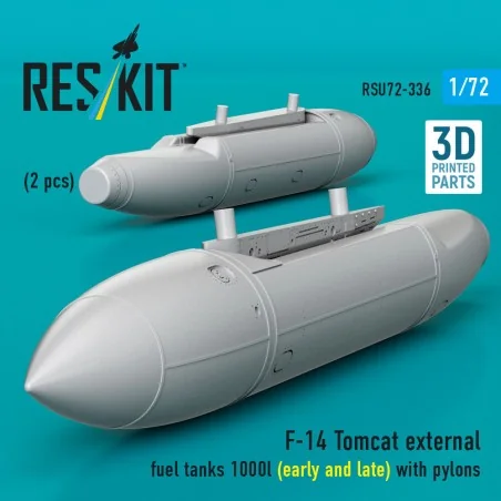 F-14 Tomcat external fuel tanks 1000l (early and late) with pylons ...