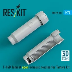 F-14D Tomcat open exhaust nozzles for Tamiya kit (3D Printed), 1/72... 2