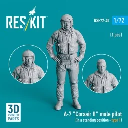 A-7 Corsair II male pilot (in a standing position - type 1) (1 pcs)...