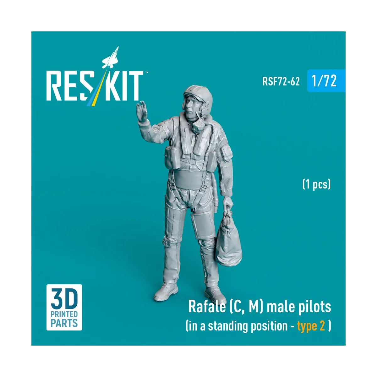 Rafale (C, M) male pilot (in a standing position - type 2) (1 pcs) ...
