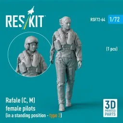 Rafale (C, M) female pilot (in a standing position - type 2) (1 pcs...