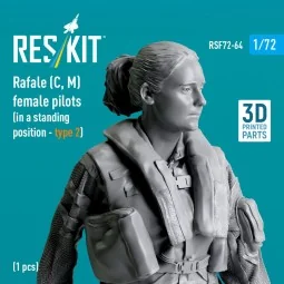 Rafale (C, M) female pilot (in a standing position - type 2) (1 pcs... 2