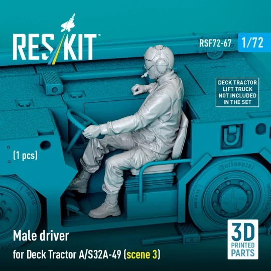Male driver for Deck Tractor A/S32A-49 (scene 3) (1 pcs) (3D Printe...