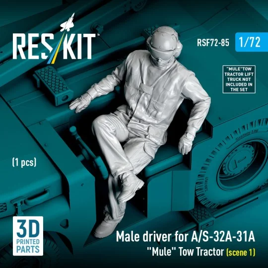 Male driver for A/S-32A-31A Mule Tow Tractor (scene 1) (1 pcs) (3D ...