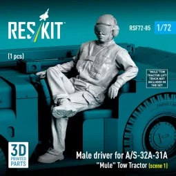 Male driver for A/S-32A-31A Mule Tow Tractor (scene 1) (1 pcs) (3D ... 2