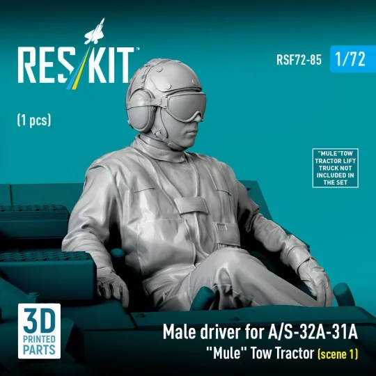 Male driver for A/S-32A-31A Mule Tow Tractor (scene 1) (1 pcs) (3D ...
