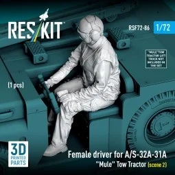 Female driver for A/S-32A-31A Mule Tow Tractor (scene 2) (1 pcs) (3...