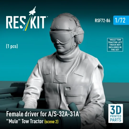 Female driver for A/S-32A-31A Mule Tow Tractor (scene 2) (1 pcs) (3...