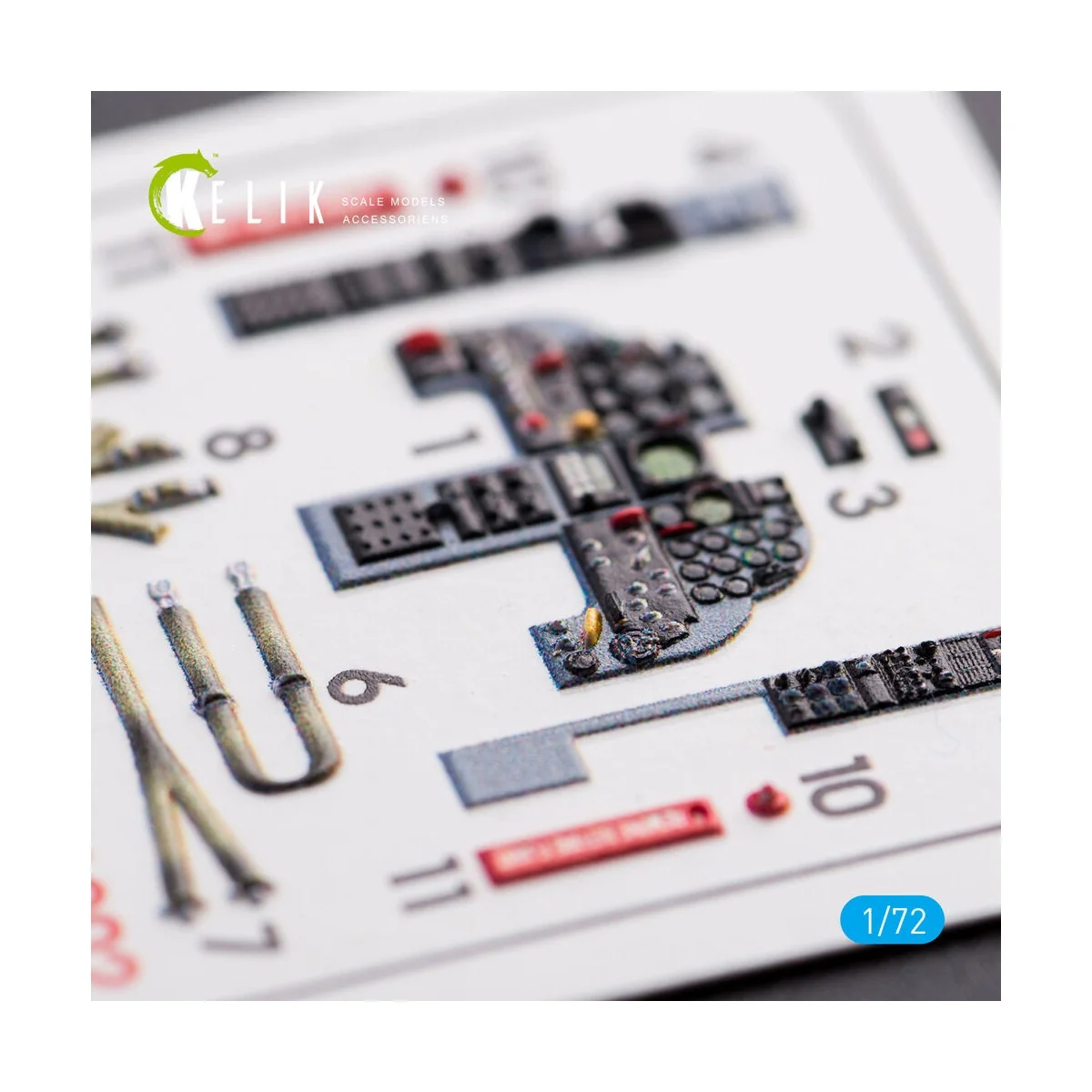 F-5E Tiger II early series interior 3D decals for Dream Model kit, ...