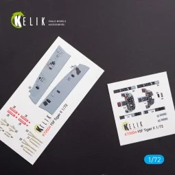 F-5F Tiger II full interior 3D decals for Dream Model kit, 1/72 - K...