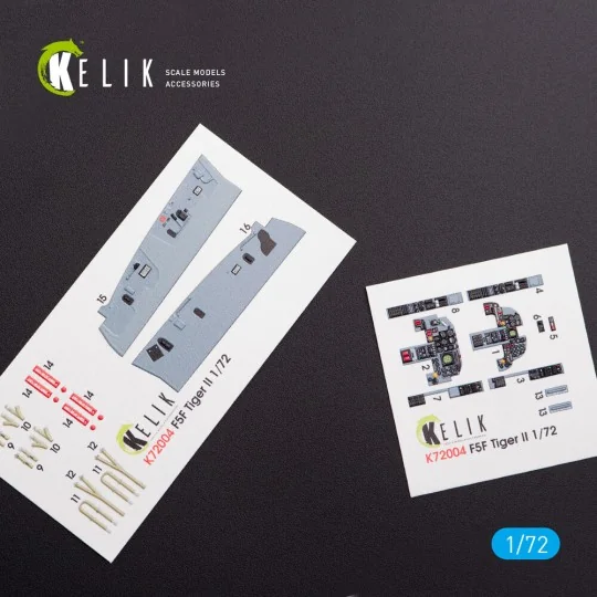 F-5F Tiger II full interior 3D decals for Dream Model kit, 1/72 - K...