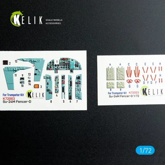 SU-24M interior 3D decals for Trumpeter kit, 1/72 - Kelik K72003