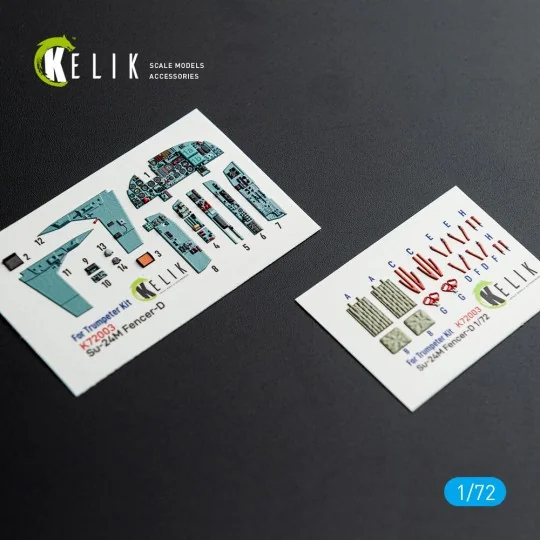 SU-24M interior 3D decals for Trumpeter kit, 1/72 - Kelik K72003