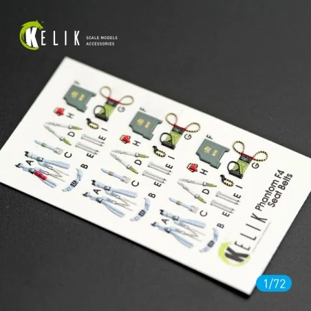 F-4J Phantom II interior 3D decals for FineMolds kit, 1/72 - Kelik ...