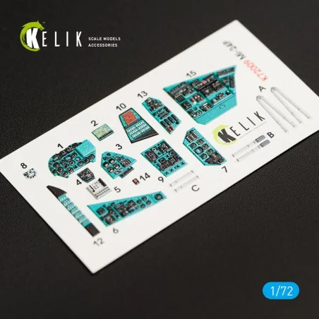 MI-24P interior 3D decals for Zvezda kit, 1/72 - Kelik K72009