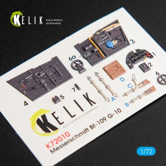 BF109-10G interior 3D decals for Fine Molds kit, 1/72 - Kelik K72010