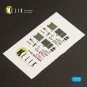 F-16D Fighting Falcon interior 3D decals for Kinetic kit, 1/72 - Ke...