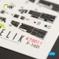 F-16D Fighting Falcon interior 3D decals for Kinetic kit, 1/72 - Ke...