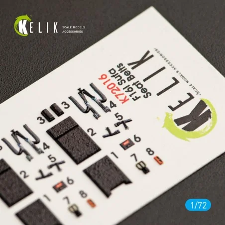 F-16I Sufa interior 3D decals for Kinetic kit, 1/72 - Kelik K72016