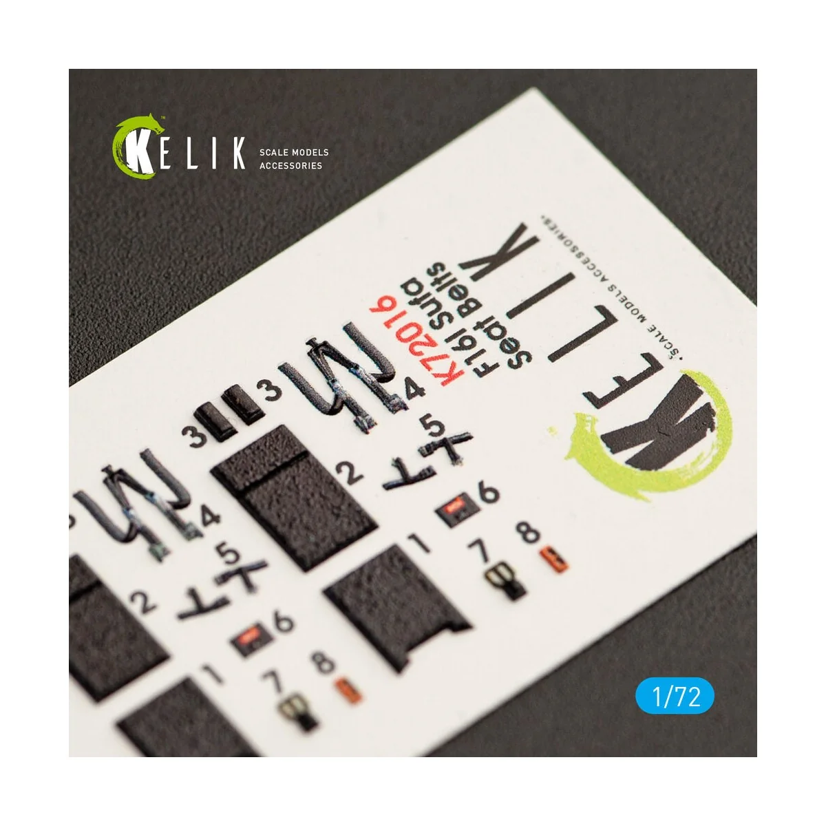 F-16I Sufa interior 3D decals for Kinetic kit, 1/72 - Kelik K72016