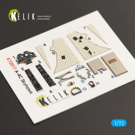 A-4C Skyhawk interior 3D decals for Fujimi/Hobby 2000 kit, 1/72 - K...