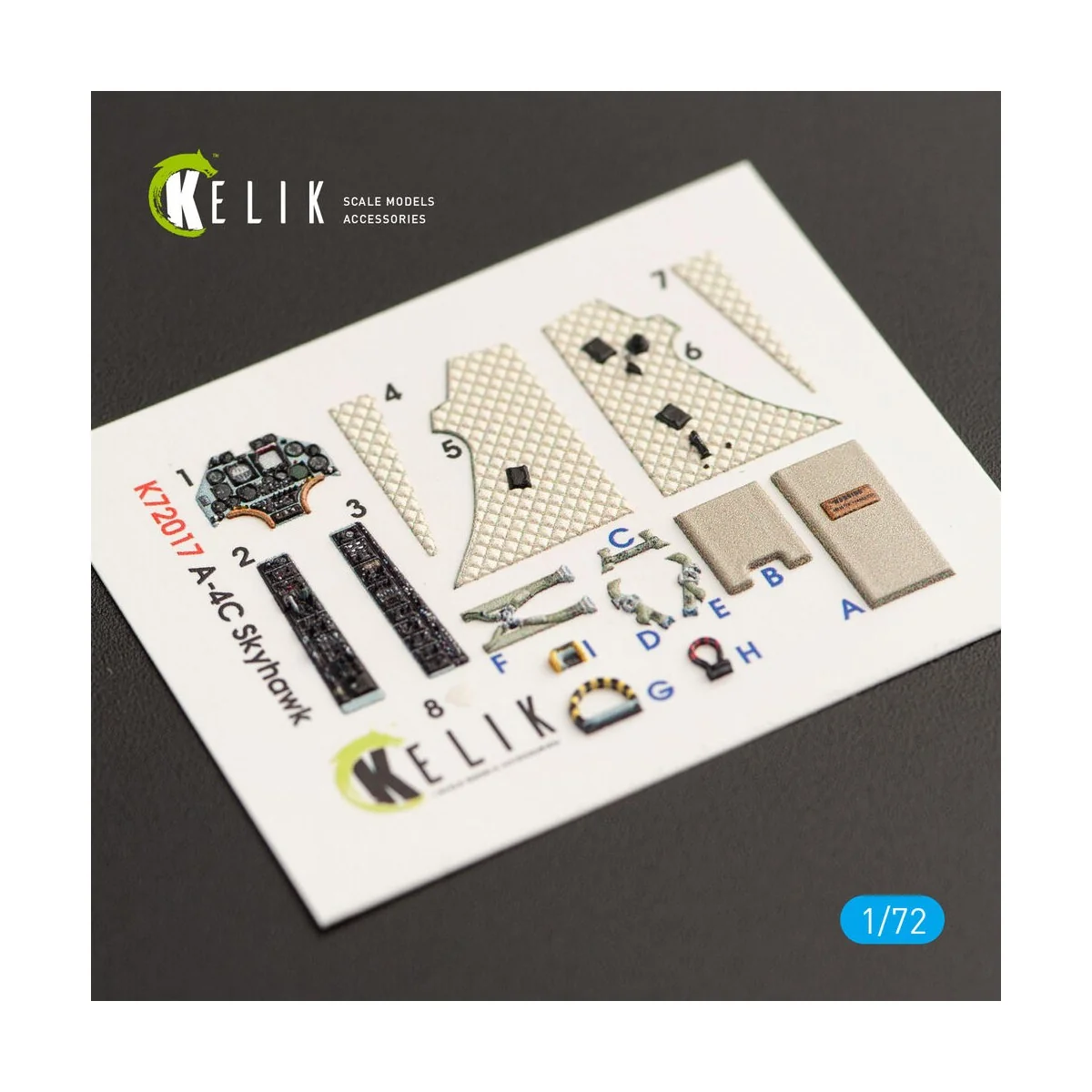 A-4C Skyhawk interior 3D decals for Fujimi/Hobby 2000 kit, 1/72 - K...