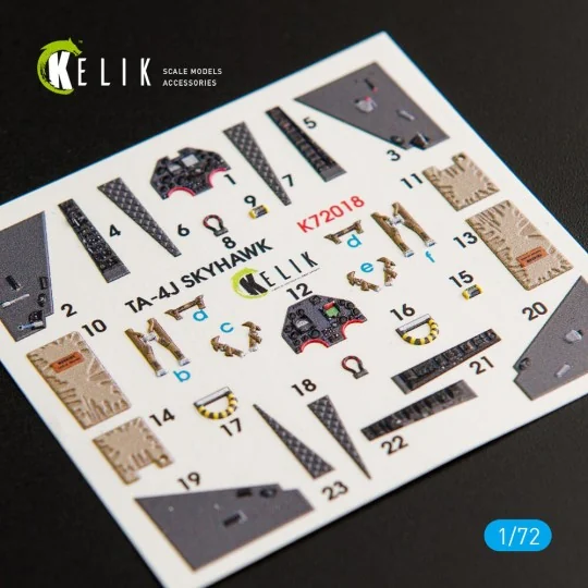 TA-4J Skyhawk interior 3D decals for Fujimi/Hobby 2000 kit, 1/72 - ...