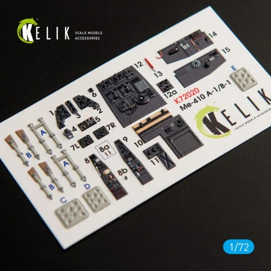 Me-410 A-1/B-1 interior 3D decals for Fine Molds kit, 1/72 - Kelik ...