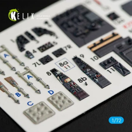 Me-410 A-1/B-1 interior 3D decals for Fine Molds kit, 1/72 - Kelik ...