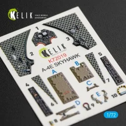 A-4E Skyhawk interior 3D decals for Fujimi/Hobby 2000 kit, 1/72 - K...