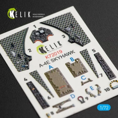 A-4E Skyhawk interior 3D decals for Fujimi/Hobby 2000 kit, 1/72 - K...
