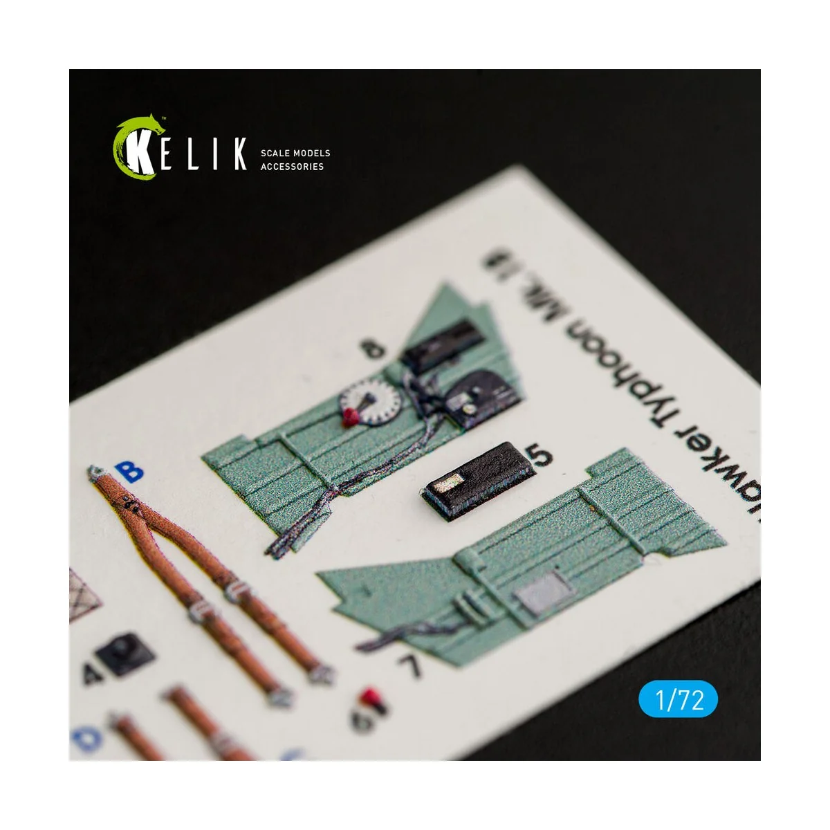 Hawker Typhoon Mk.IB interior 3D decals for Airfix kit, 1/72 - Keli...