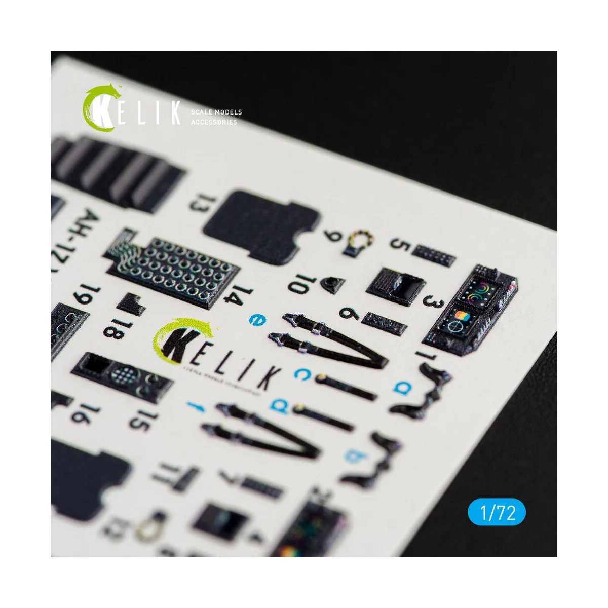 AH-1Z Viper interior 3D decals for Dream Model kit, 1/72 - Kelik K7...