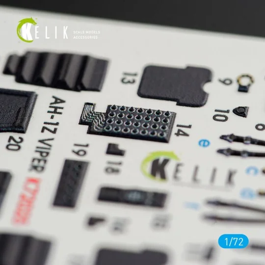 AH-1Z Viper interior 3D decals for Dream Model kit, 1/72 - Kelik K7...