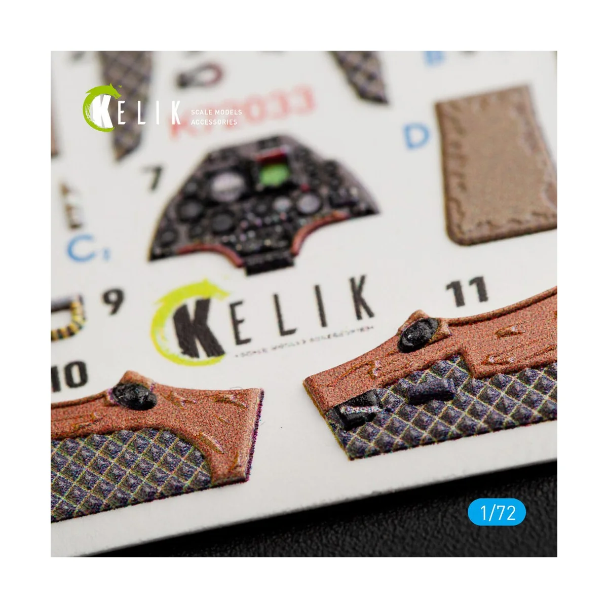 A-4F Skyhawk interior 3D decals for HobbyBoss kit, 1/72 - Kelik K72033