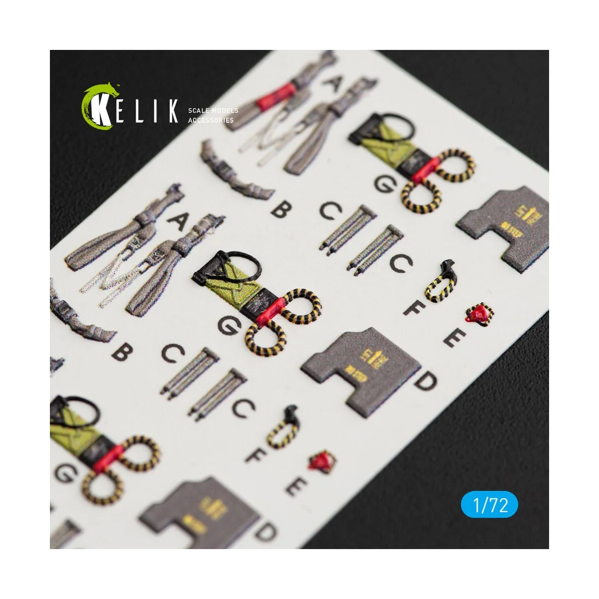 F-4EJ Kai Phantom II interior 3D decals for Hasegawa kit, 1/72 - Ke...