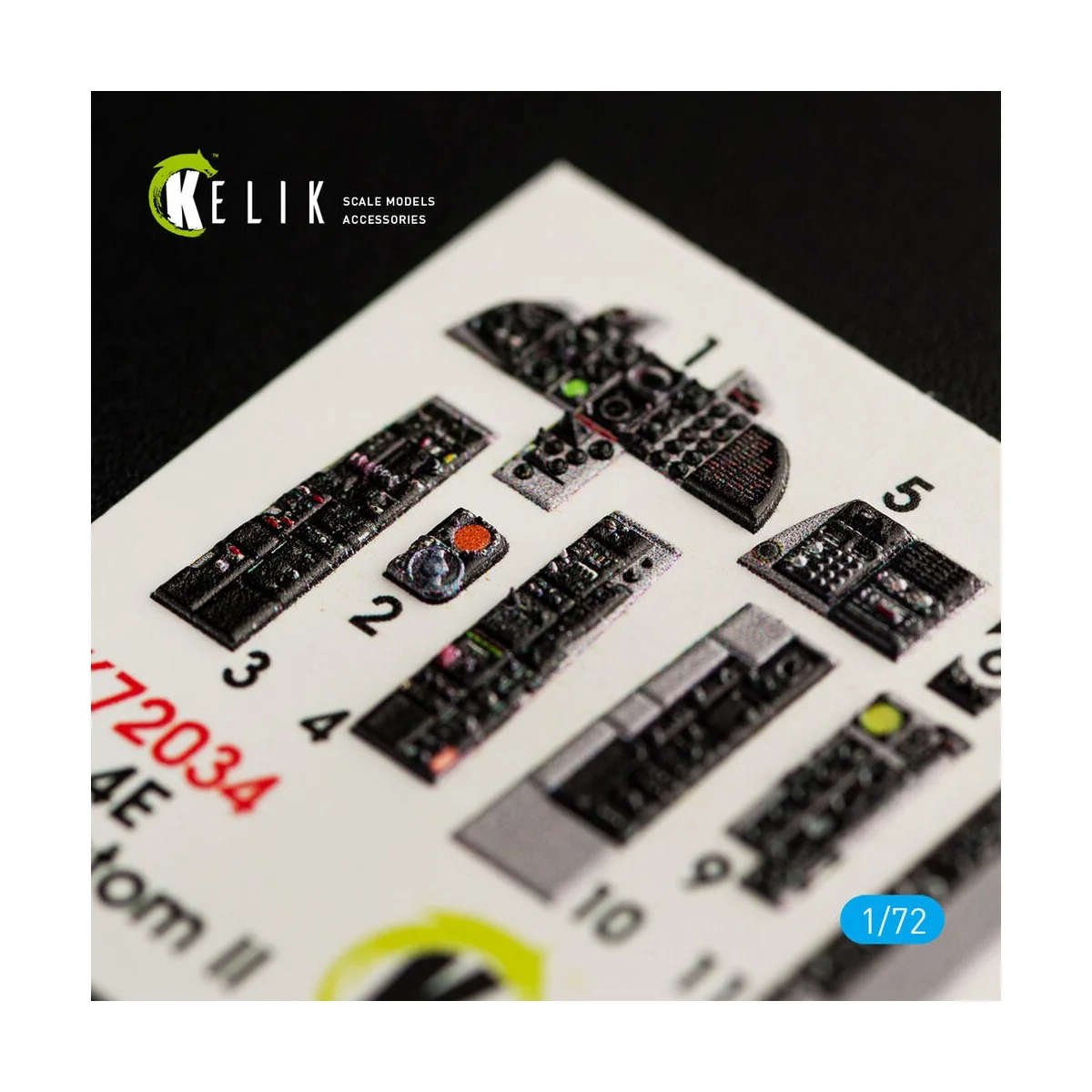 RF-4E Phantom II interior 3D decals for Hasegawa kit, 1/72 - Kelik ...
