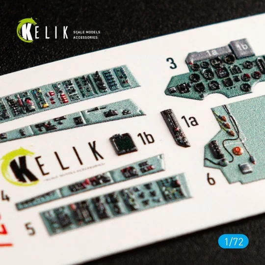 SU-27 interior 3D decals for Trumpeter kit, 1/72 - Kelik K72040