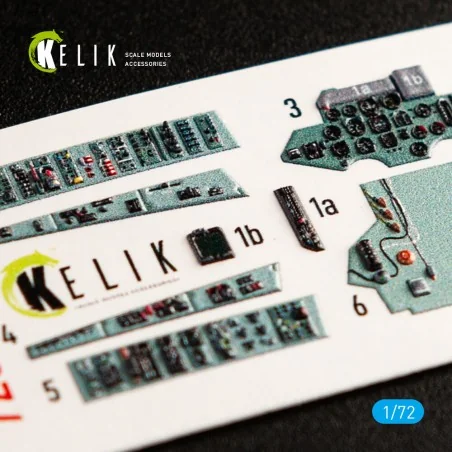 SU-27 interior 3D decals for Trumpeter kit, 1/72 - Kelik K72040