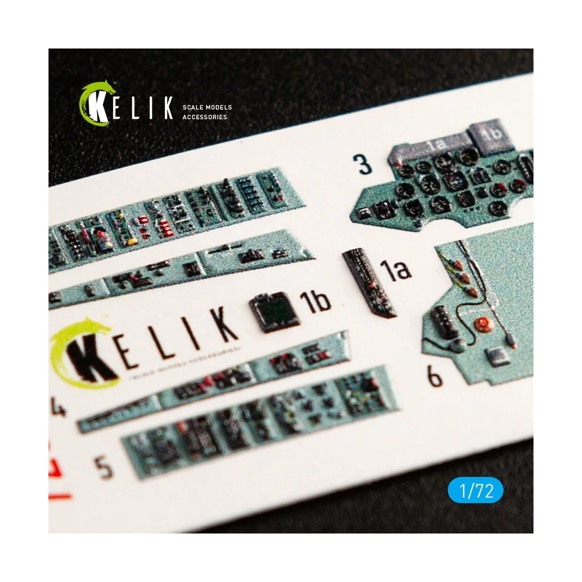 SU-27 interior 3D decals for Trumpeter kit, 1/72 - Kelik K72040